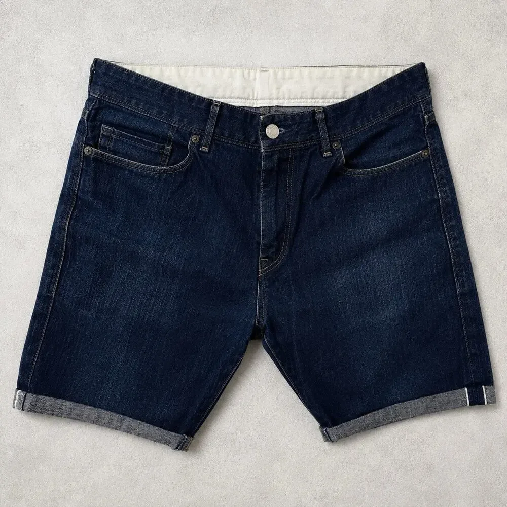 Levi’s Made & Crafted Japanese Selvedge Denim Shorts Tapered Men’s W32 Dark Wash